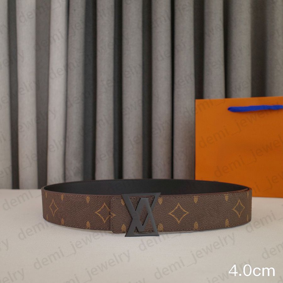 Designer Belt Mens Woman Belts Classic Smooth Buckle Genuine Leather Belt Highly Quality Come with Gift Box and Handbag 90-125cm Length Waistband - 2 of 8