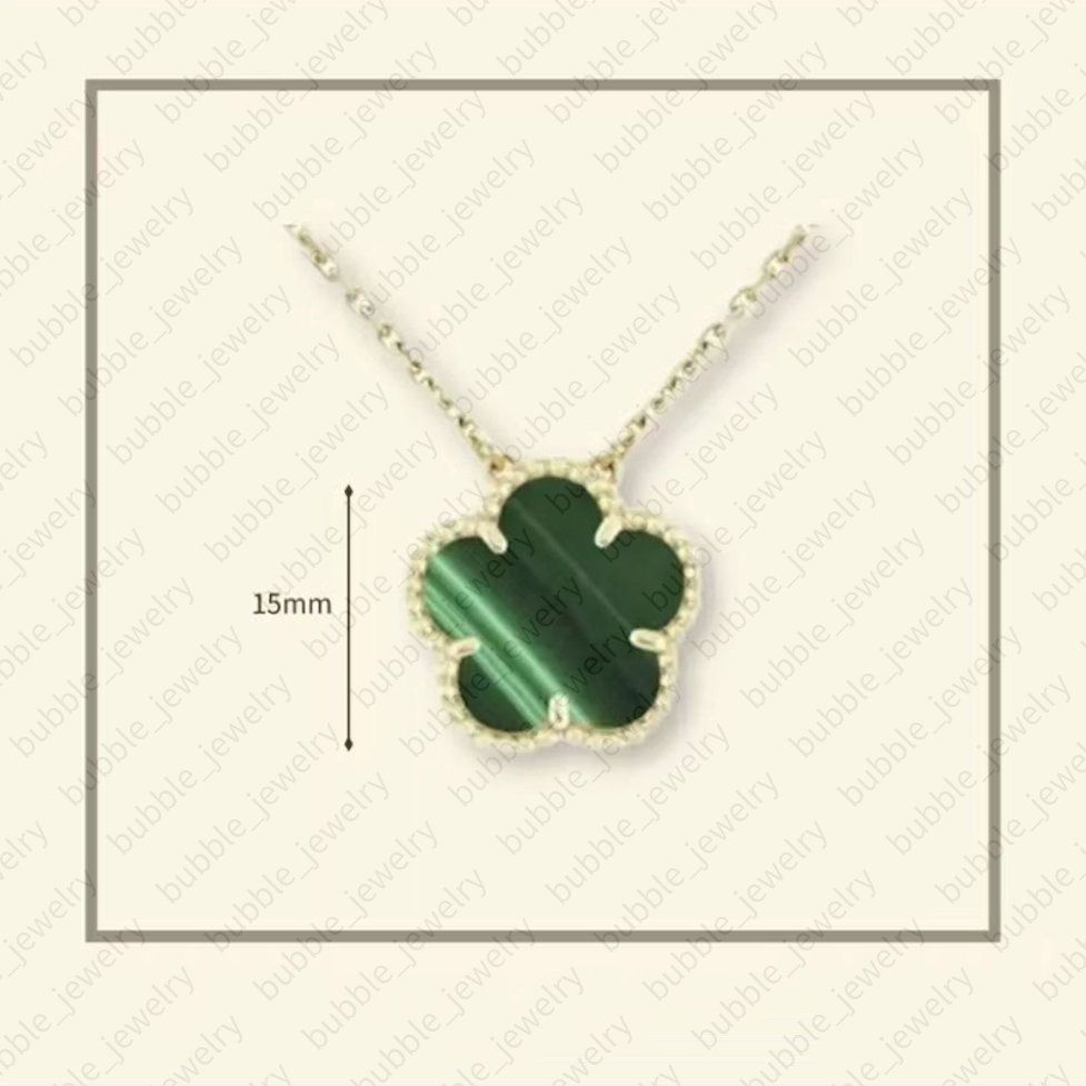 high quality clover necklace designer jewelry women gold necklace 15mm one motif flower necklace mother of pearl pendant pearls necklace gold designer necklace - 6 of 9