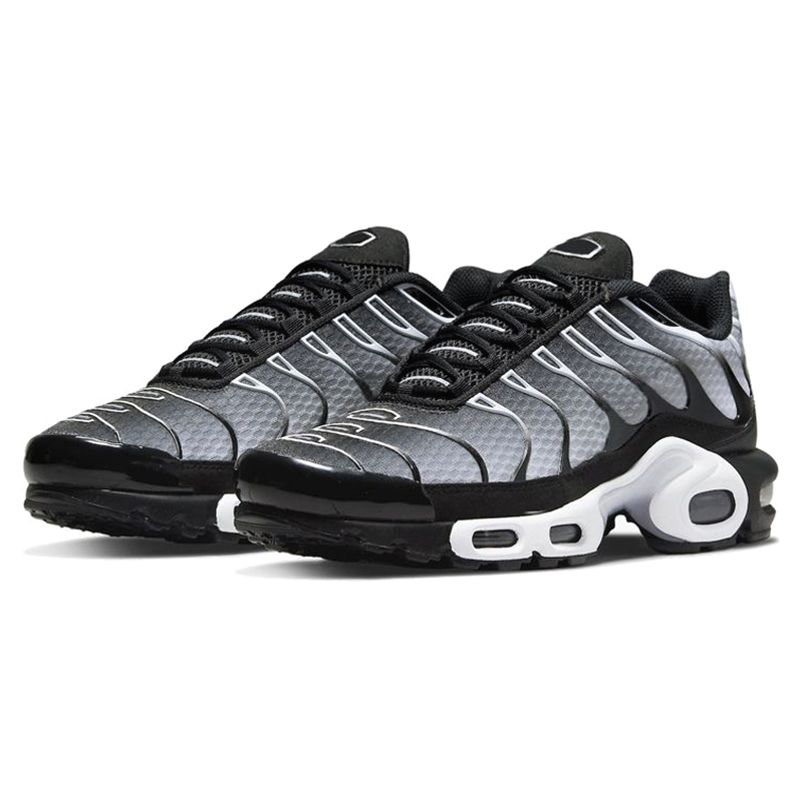 with box tn tns plus sneakers men women designer running shoes durable trainers outdoor comfortable sports shoe Triple Black White Grey Midnight Navy - 5 of 8