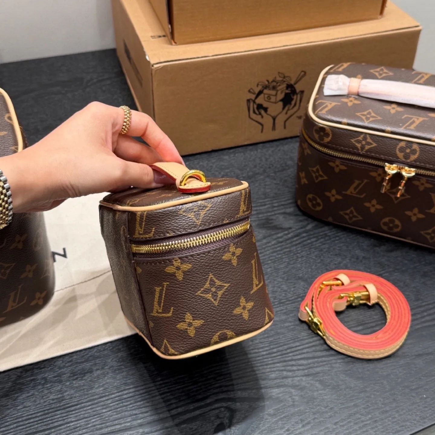 Designer Bag louis vuttione bag sac de luxe Nice nano vintage makeup bag shoulder bag Makeup Bag Luxury Cosmetic bag designer Women's Handbag Purse lvs bag designer - 6 of 8
