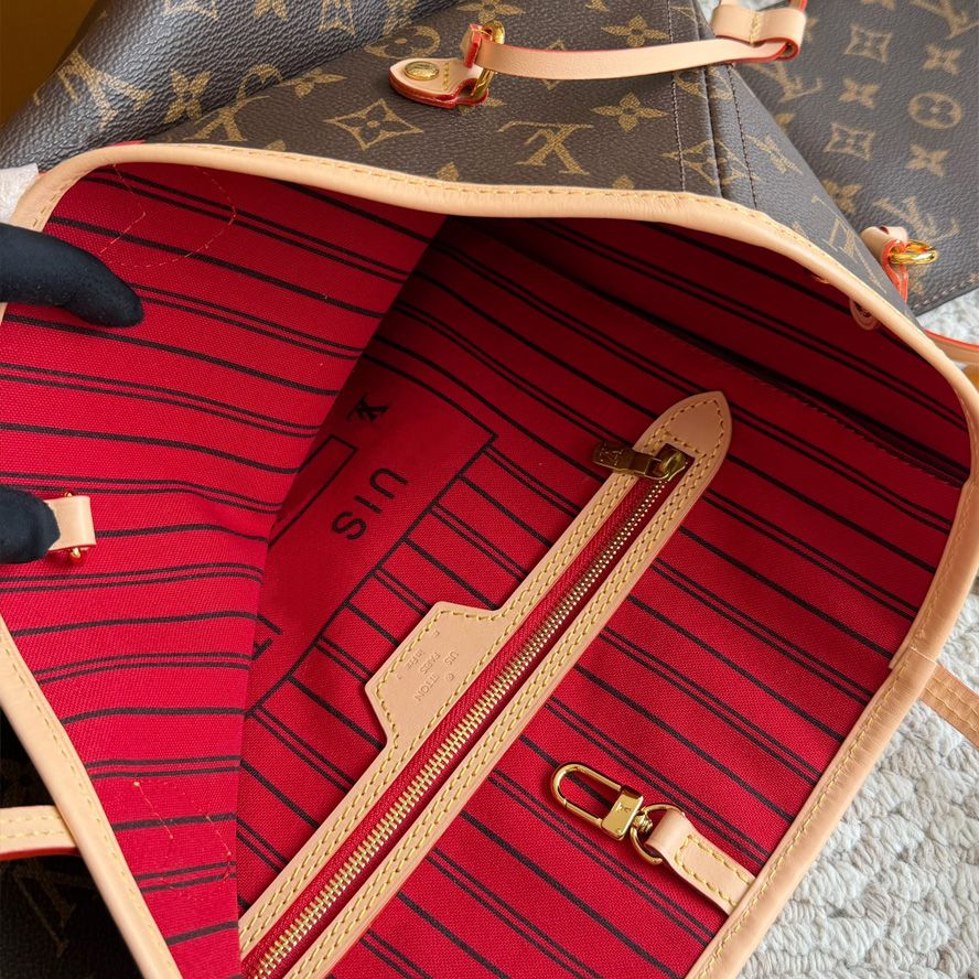 designer bag luxury bag mm tote bag shoulder bag neverfulll bag wallet full brown print bag leather bag crossbody bag high quality capacity composite shopping bag - 4 of 9