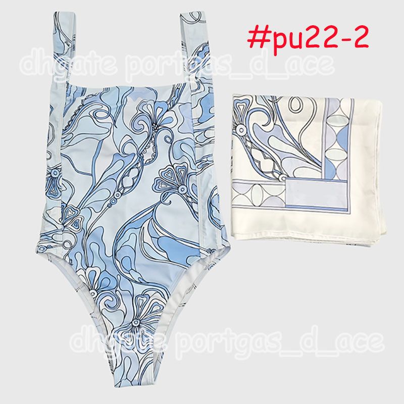 Mixed Prints Bikini Swimwear Headband Scarf Designer Women Sexy V Neck Swimsuits Sarong Skirt Halter Sleeveless Beachwear Beach Holiday Bathing Suits Swimsuit - 7 of 8