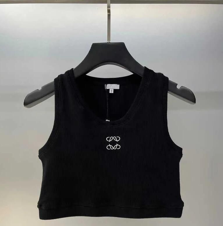 Designer Tank top Summer Women T Shirts Crop Top Sexy Off Shoulder Black Tank Casual Sleeveless Backless Shirt - 8 of 9