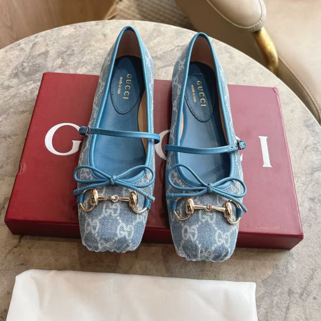 Horsebit Ballet Flat Shoes Designer Shoes Women Dress Fashion Luxury Suede Leather Stin Canvas Pig Nose Square Headbow Mary Jane Shoes - 8 of 8