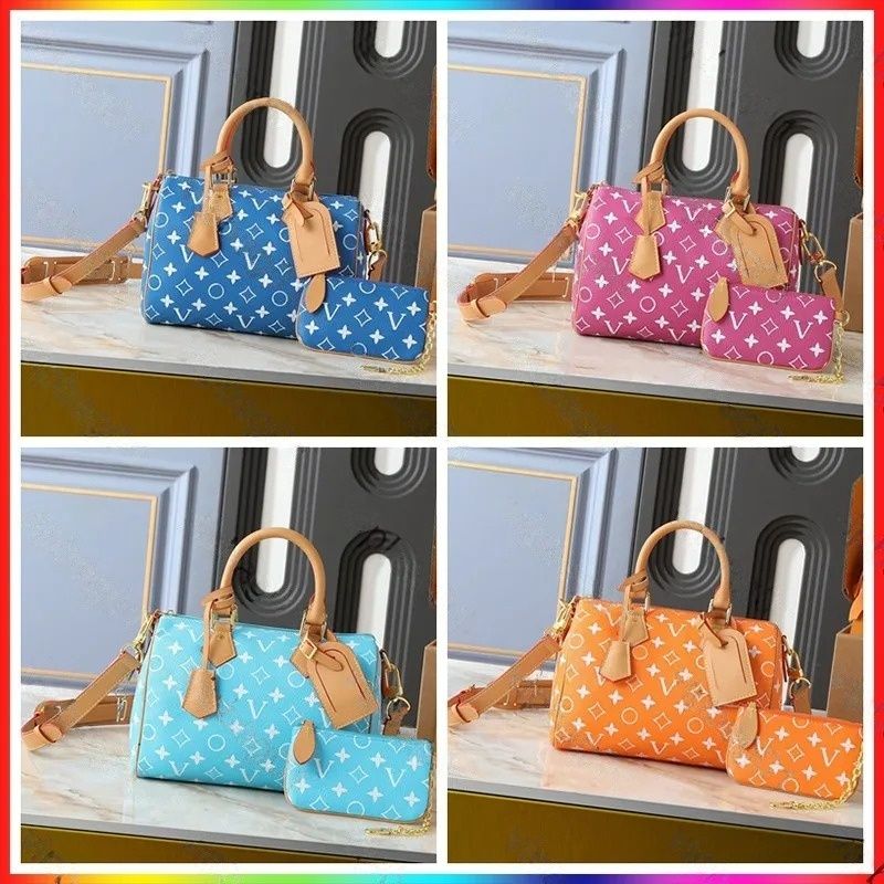 Luxury designer bag pochette crossbody shoulder bag high-quality monogram leather travel bag tote old flower classic women's large capacity handbag purse wallet - 1 of 6