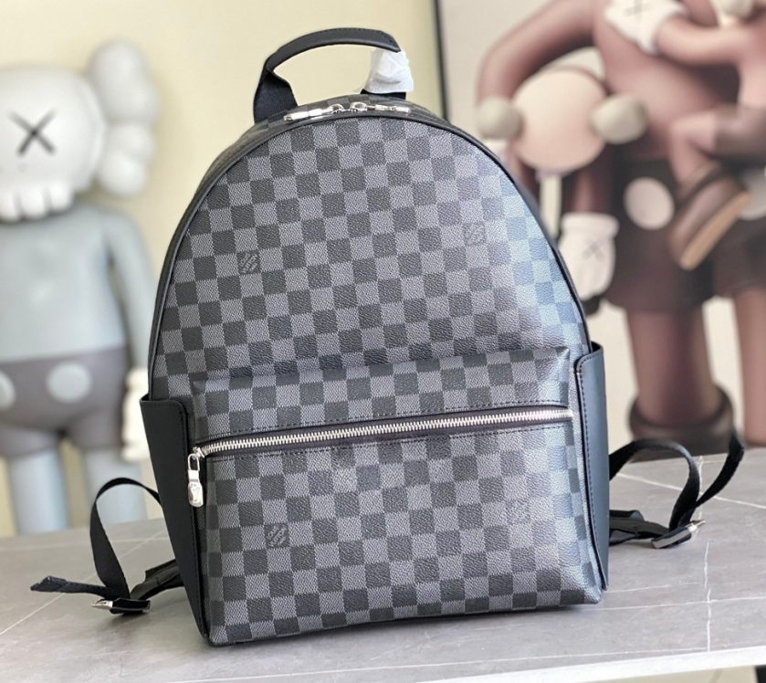 Designer bag Classic Monogram Print Sling Bag, Men's Luxury Chest Bag with Leather Trim, Casual Crossbody Backpack for Daily Commute Free Shoulder bag aa - 3 of 5