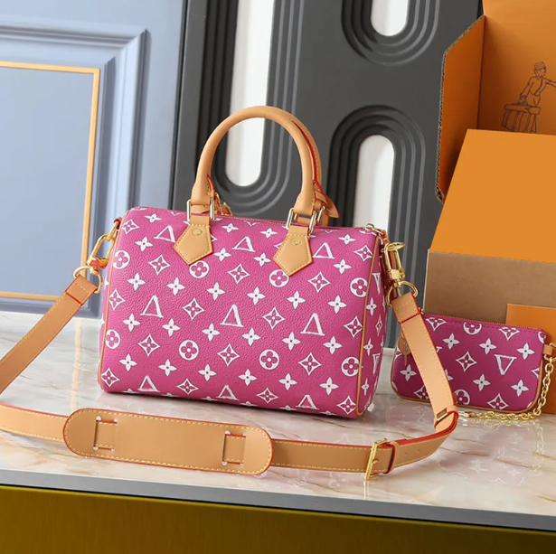 Luxury designer bag pochette crossbody shoulder bag high-quality monogram leather travel bag tote old flower classic women's large capacity handbag purse wallet - 3 of 6