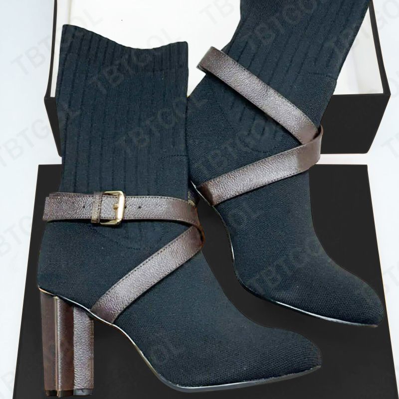 over the knee boots designer boots silhouette ankle boot heels shoes winter woman Fabric socks boots wedding party shoe big size eu43 684 50 - 2 of 8