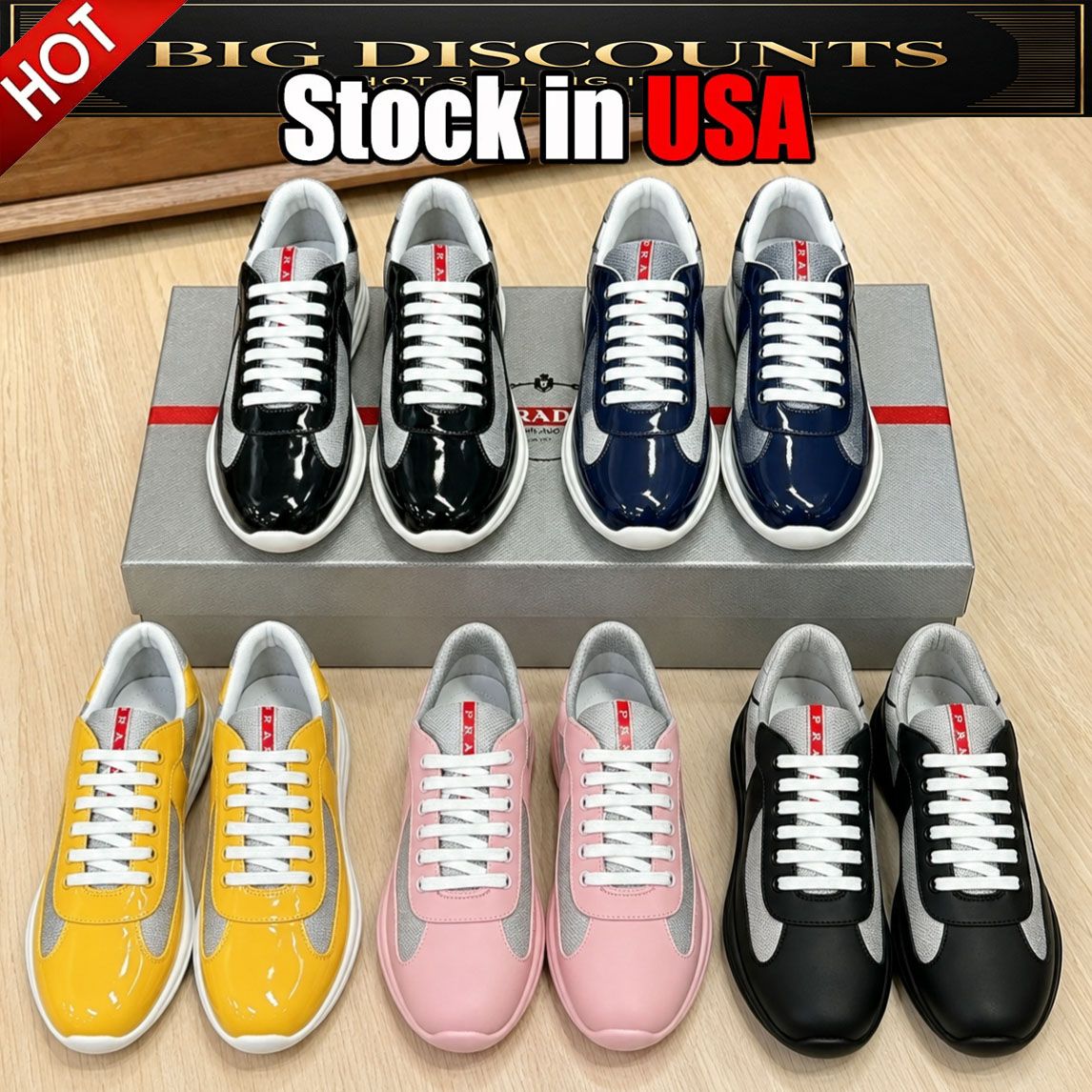designer shoe cups sneakers shoes americas cup women men sneaker men sier red white grey aviation gold black royal blue mango loden green - 2 of 9