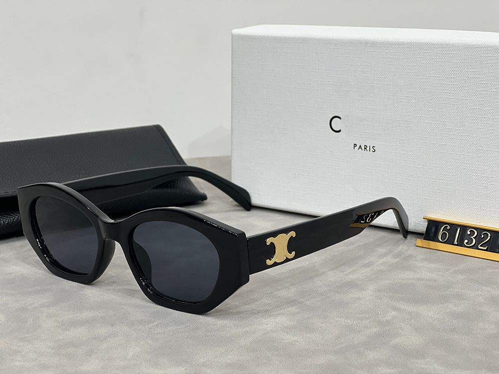 Fashion Luxury Designer Sunglasses Brand Men's and Women's Small Squeezed Frame Glasses Premium UV 400 Polarized Sunglasses - 5 of 7