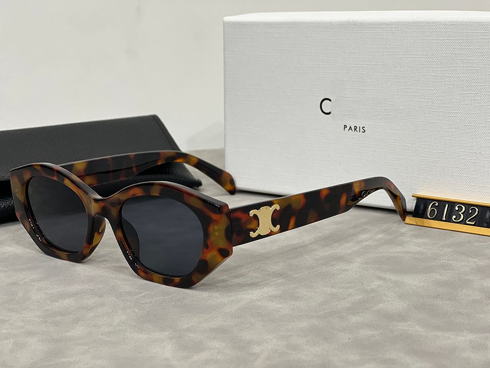 Fashion Luxury Designer Sunglasses Brand Men's and Women's Small Squeezed Frame Glasses Premium UV 400 Polarized Sunglasses - 6 of 7