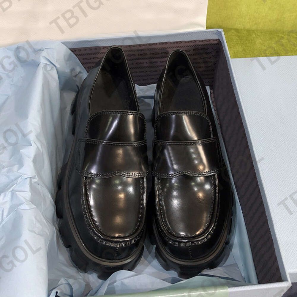 loafers designer men monolith loafer brushed leather loafers women leather shoes High quality 517 - 4 of 8