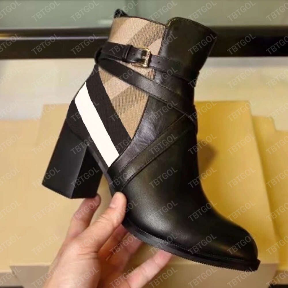 designer boots check leather ankle boots women martin boots over the knee high boots low heel real leather warm booties snow shoes winter boots high heel boots 633 - 2 of 8