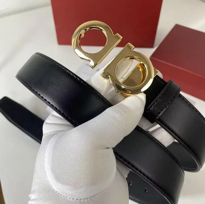 man leather belt belts designer for men big Smooth buckle classic fashion mens AA - 3 of 7