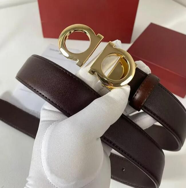 man leather belt belts designer for men big Smooth buckle classic fashion mens AA - 5 of 7
