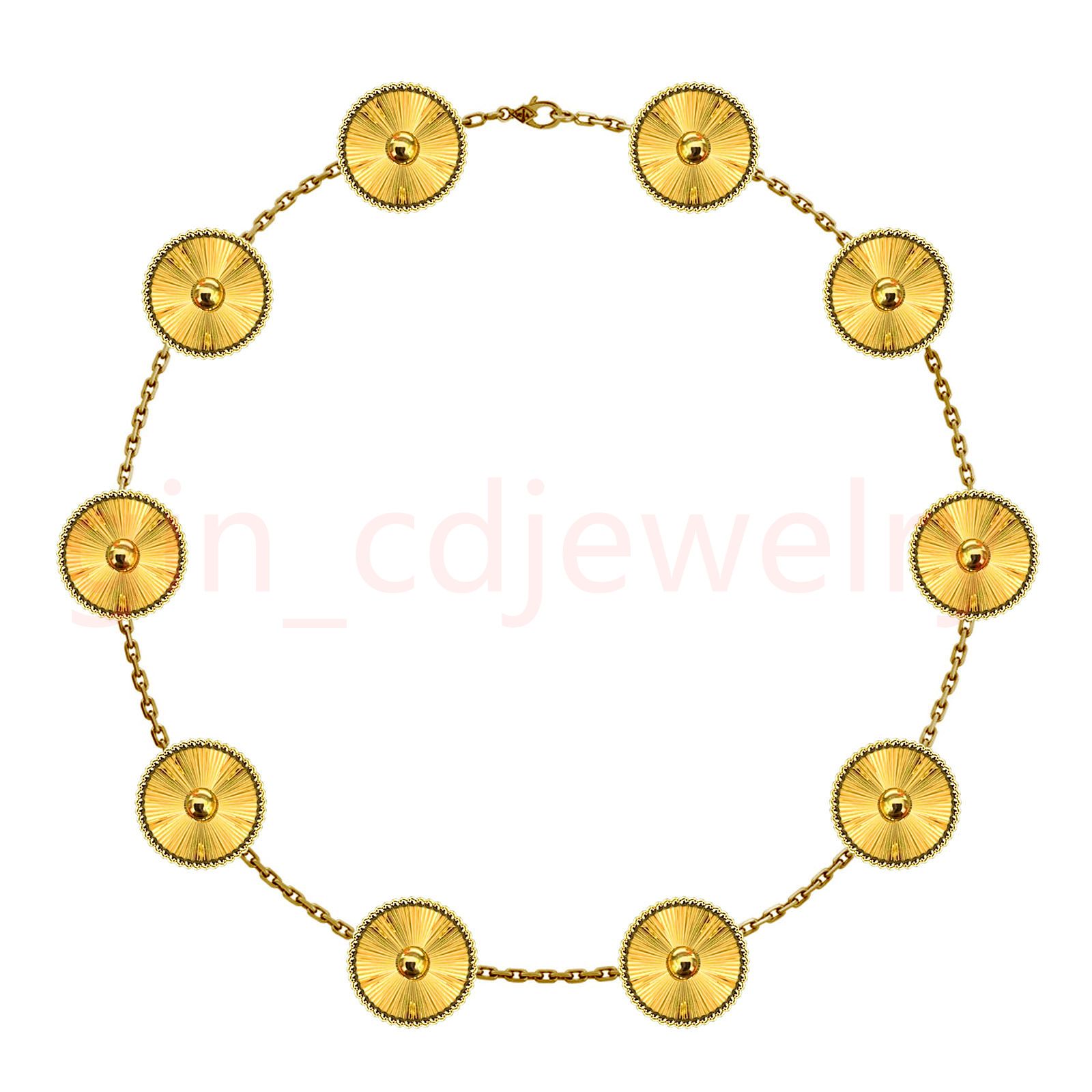 Fashion Classic Lucky 10 Flower Necklace Ladies and Girls Valentine's Day Mother's Day Engagement Jewelry - 4 of 8