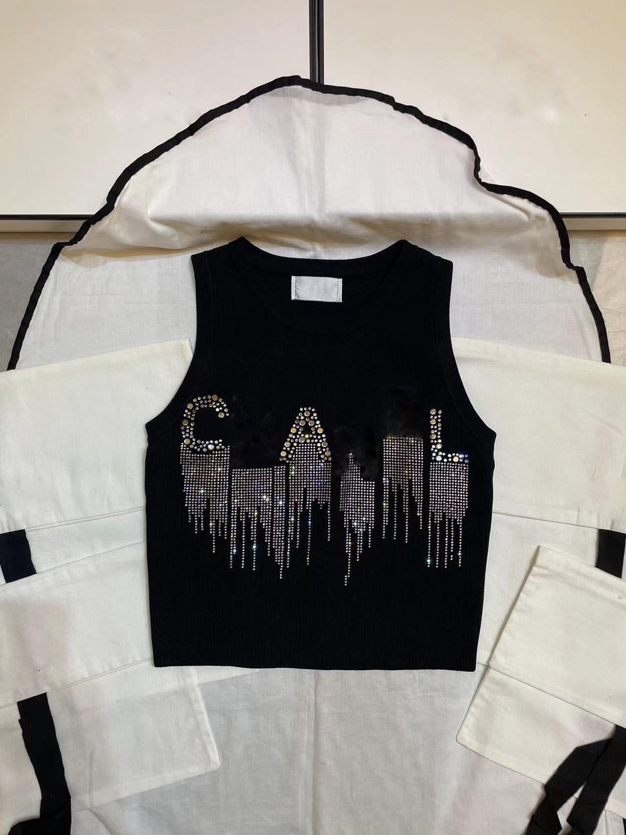 Brand Fashion Women's Tank Top Camis Embroidery Print Slim Vest Daily Casual Clothing - 4 of 8