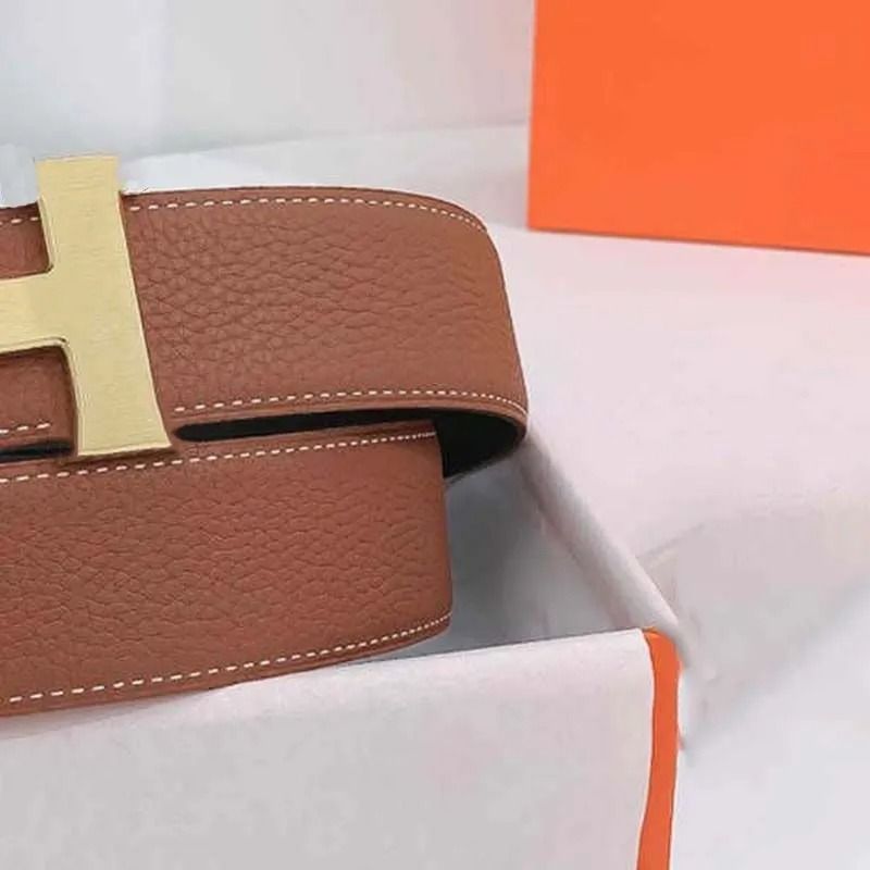 Luxury belt quiet For Women Men Belts Genuine Leather Width Casual Business High-Quality Multiple Optional Designer Fashionable Gift with box - 5 of 8