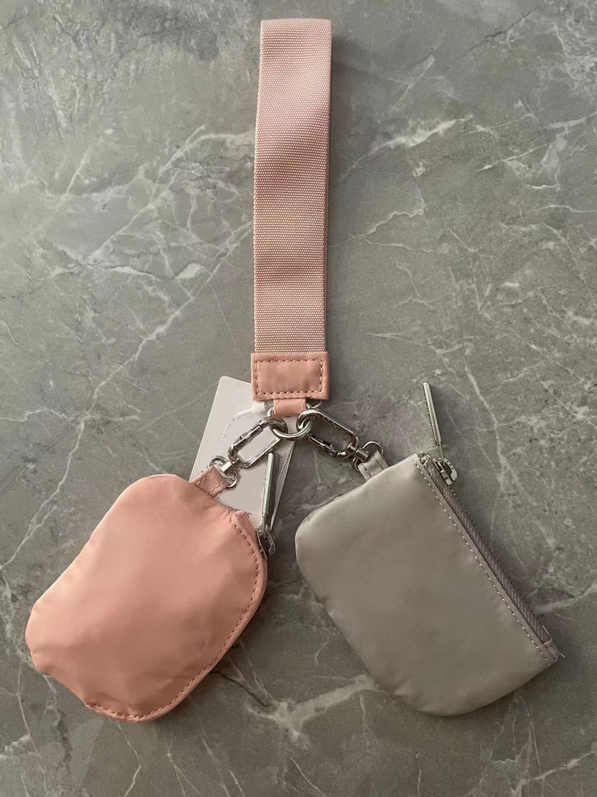 High quality yoga sport keychain mens and womens chain storage coin purse butler key mini lululies bag 02 - 4 of 6