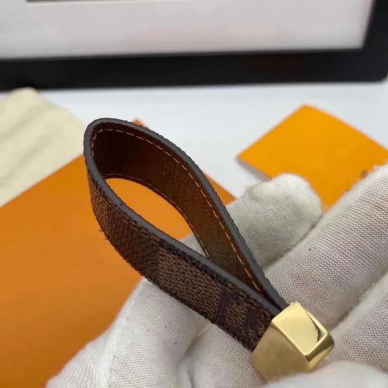 2025 DRAGONNE KEY HOLDER Accessories Designer Floral Canvas Keychain Car Key Chain Ring Charm Pochette Accessoires Name Tag Hot Stamping Stamp 5JL8 - 6 of 6