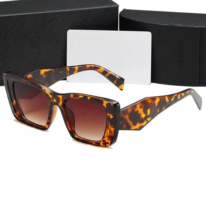 luxury Designer Sunglasses Womens Mens Wearing Outdoor Shades Fashion Senior Eyewear For Women Eyeglasses Frame Vintage Sun Glasses Triangular Signature With box - 8 of 9