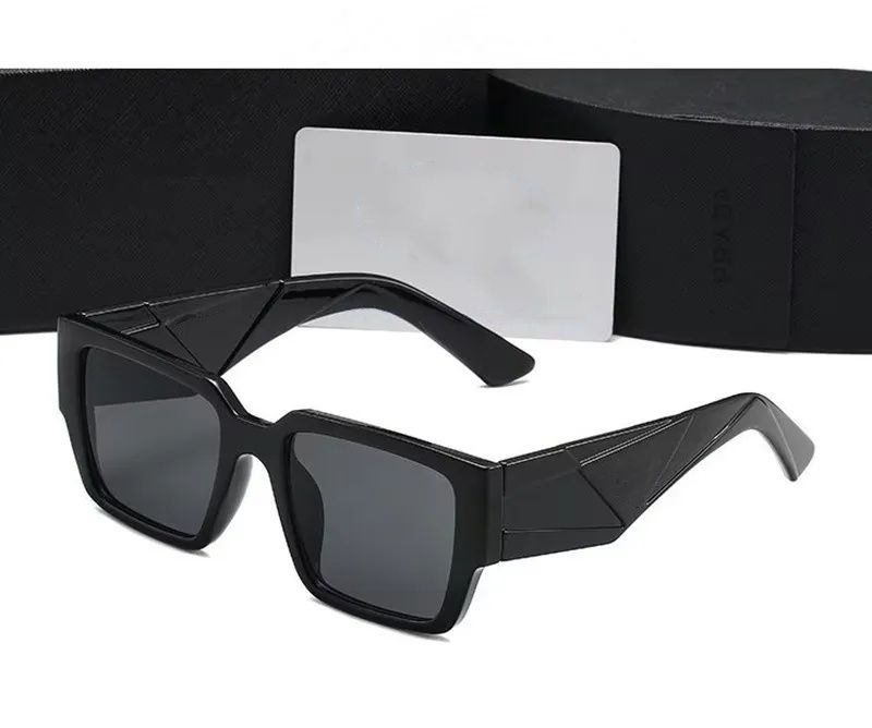 luxury Designer Sunglasses Womens Mens Wearing Outdoor Shades Fashion Senior Eyewear For Women Eyeglasses Frame Vintage Sun Glasses Triangular Signature With box - 6 of 9