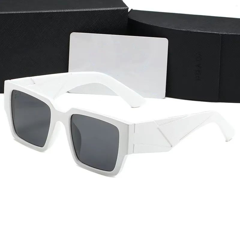 luxury Designer Sunglasses Womens Mens Wearing Outdoor Shades Fashion Senior Eyewear For Women Eyeglasses Frame Vintage Sun Glasses Triangular Signature With box - 7 of 9
