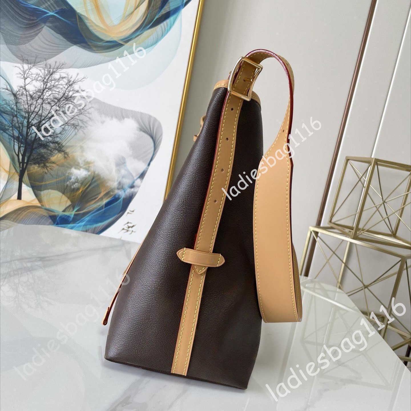 High quality Carryall Shoulder Bags Fashion MM PM Tote Bag Designer Womens Handbags Canvas Leather Vintage Carry All 2 In 1 Hobo With Wallet detachable shoulder strap - 5 of 8