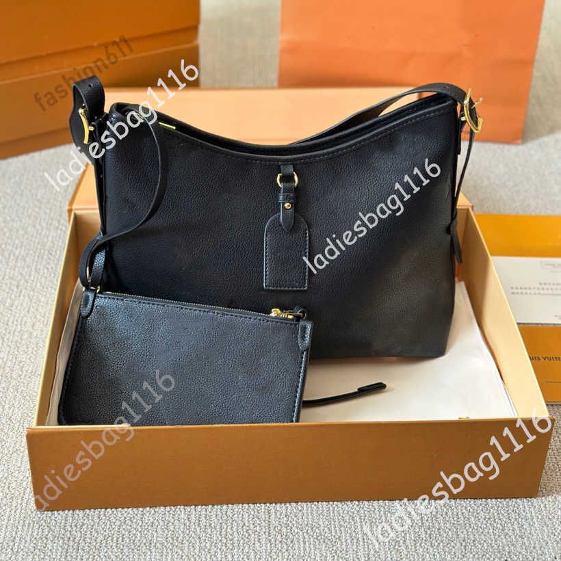 High quality Carryall Shoulder Bags Fashion MM PM Tote Bag Designer Womens Handbags Canvas Leather Vintage Carry All 2 In 1 Hobo With Wallet detachable shoulder strap - 2 of 8