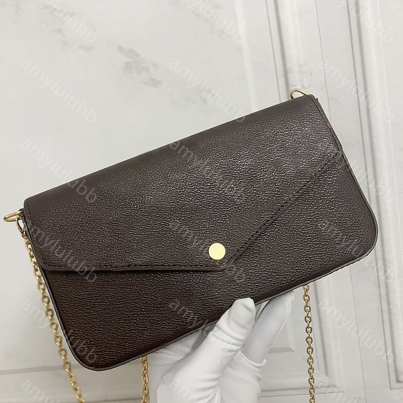 Luxury Handbags Pochette Felicie bag Shoulder Bags multi pochette designer cross body women card holder messenger bag lady purse simple fashion wallet chain flap - 5 of 9