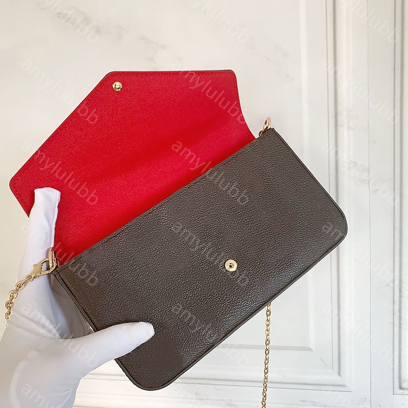 Luxury Handbags Pochette Felicie bag Shoulder Bags multi pochette designer cross body women card holder messenger bag lady purse simple fashion wallet chain flap - 3 of 9