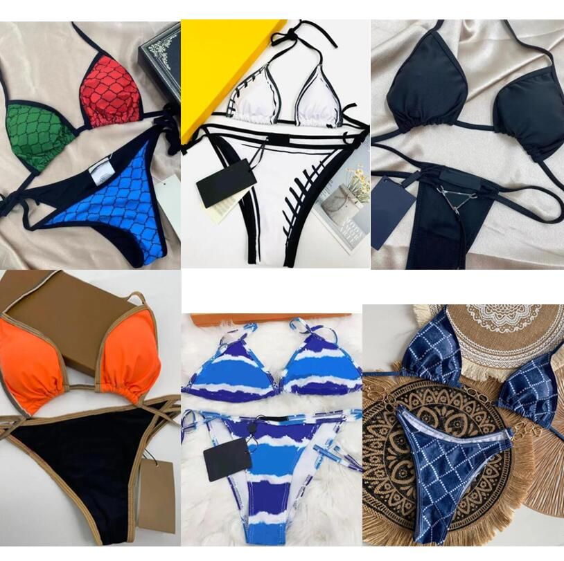 Multi Styles Women Designer Swimsuits Summer Sexy Woman Bikinis Fashion Letters Print Swimwear Highly Quality Lady Bathing Suits S-XL - 4 of 8