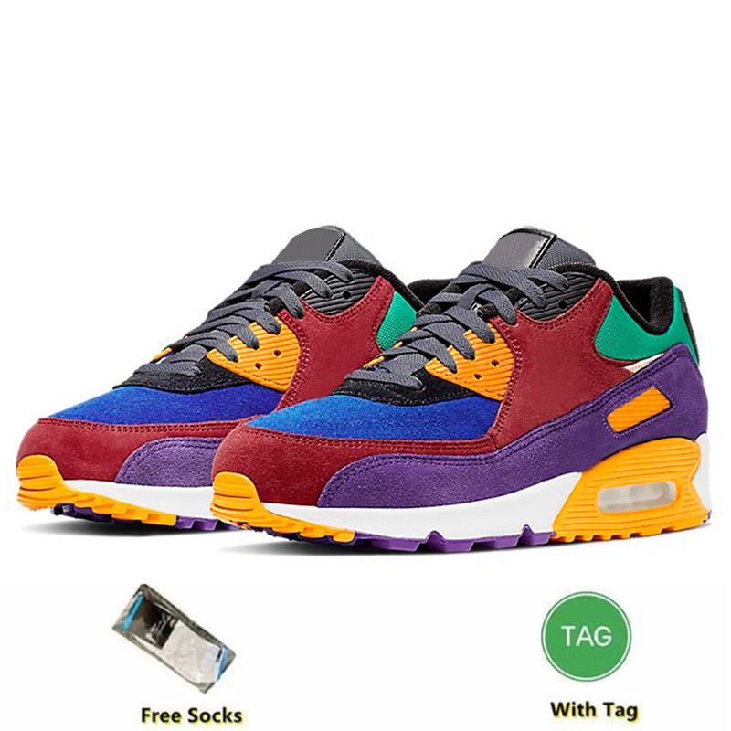 Designer 90 Running Shoes Men Women Fashion Shoes Leather Mesh Triple Black White Red Blue Light Smoke Grey Sneaker Trainers Outdoor Sports Tennis Eur 36-45 - 7 of 9