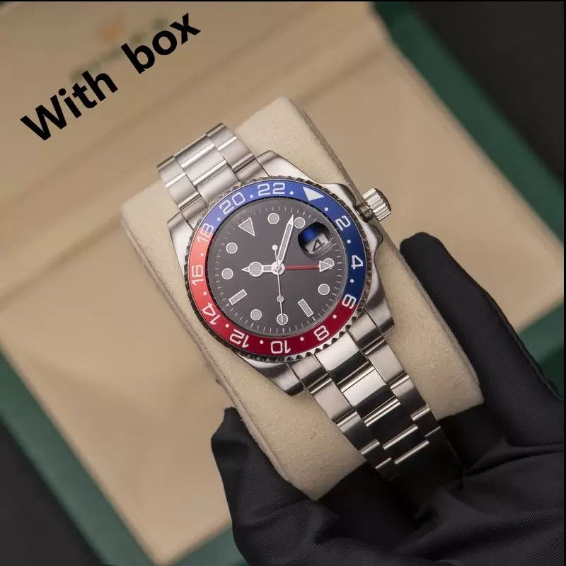 ZDR Mens Watches 40mm Automatic Mechanical Watch Full 904L Stainless Steel Blue Black Ceramic Sapphire Glass WristWatches Super luminous montre de luxe watch - 2 of 9
