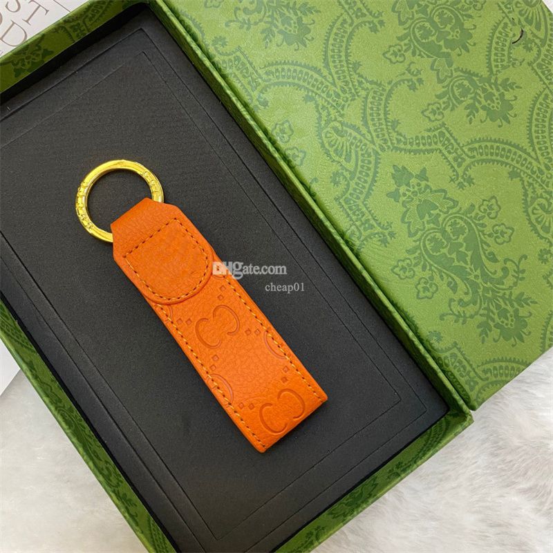 Handmade designer keychains dragonne multicolor key chain women men brown leather bag wallet lanyard plated gold accessories dragonne keychain letter - 6 of 8