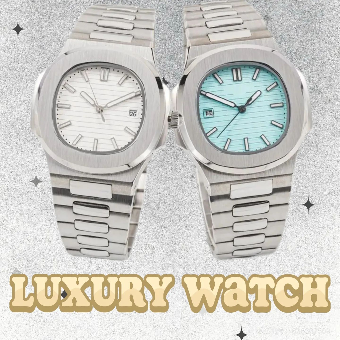 watch designer watches fashion mens watches luxury watch mechanical automation with box all stainless steel waterproof 41mm orologio - 1 of 4