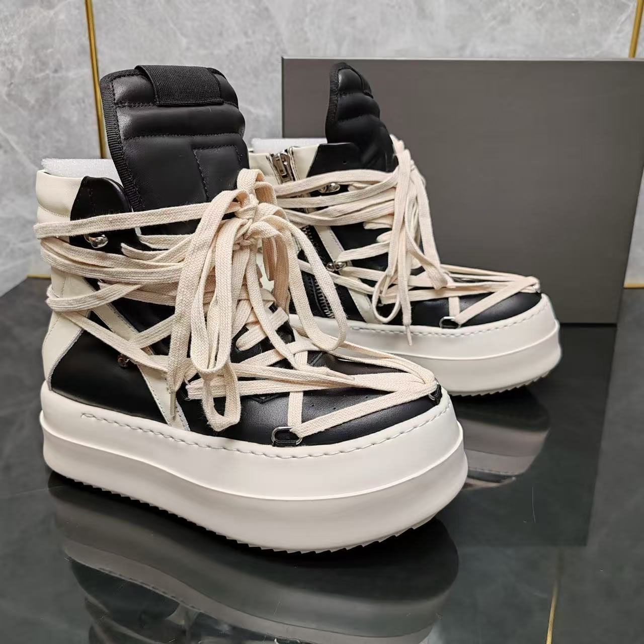 Designer Geobasket Sneakers Vintage Casual Running Shoes Runaway Low Top Genuine Leather Canvas Suede Runner Trainers Men Women Lace-up Shoe 35-46 - 7 of 9