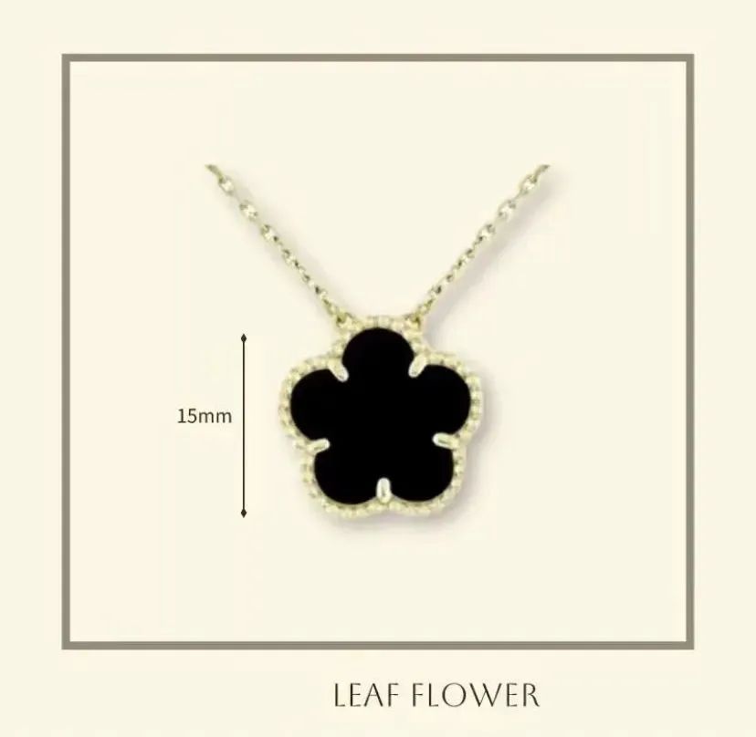 flower necklace designer for women classic clover necklace 15mm stainless steel iewlery mother of pearl diamonds pendant necklace designer iewelry women gift box - 3 of 9