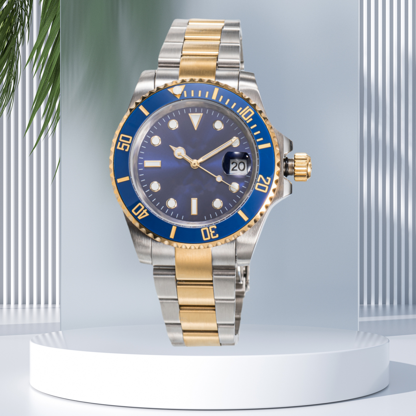 Sliding lock luxury ceramic bezel sapphire glass men's watch 2813 automatic mechanical watch 41mm fashion watches men's 904L stainless watch - 7 of 9