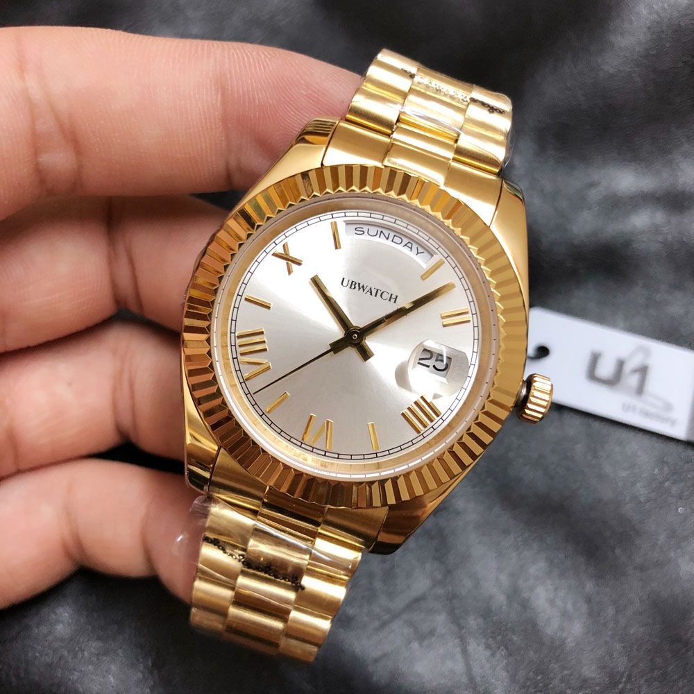 Jason Store U1 Rolesor Factory ST9 Watch Bark Finish President Automatic Movement 40MM Men Watch Watches 904L Stainless Steel Bracelet Mens Wristwatches - 8 of 8