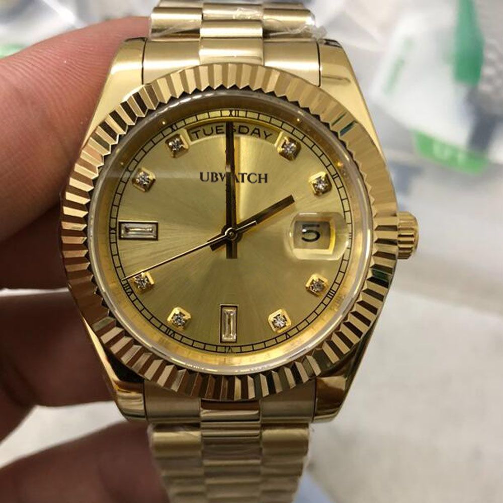 Jason Store U1 Rolesor Factory ST9 Watch Bark Finish President Automatic Movement 40MM Men Watch Watches 904L Stainless Steel Bracelet Mens Wristwatches - 5 of 8