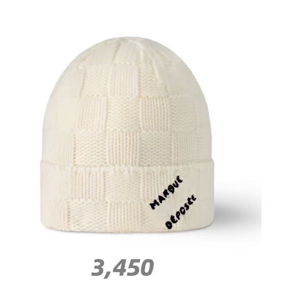 Designer Bean Hat Women Woolen Hat Fisherman Hat Luxury Classic Fashion Winter Wool Warm Belt Box Gift VVX - 4 of 4