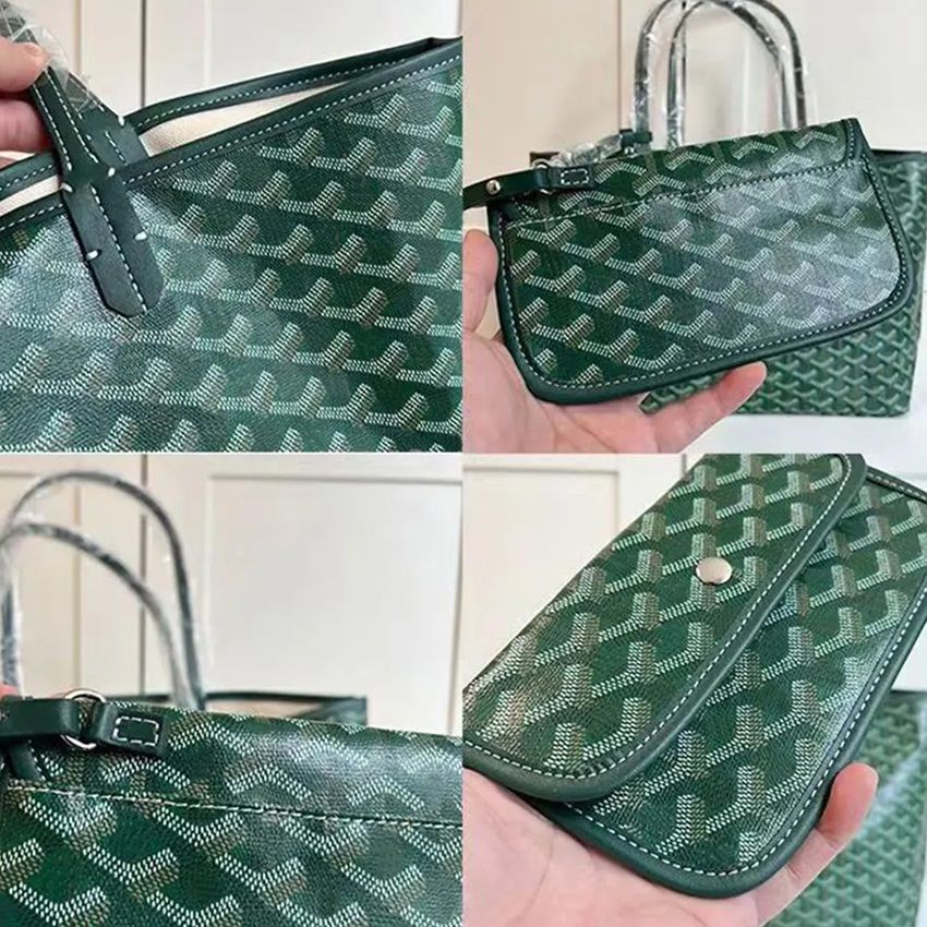 Designer Bag Saddle bag Shoulder Bag Message Bag Luxury Bag High Quality Women's Handbags Purses Leather Crossbody Designer Bags Mother Bag Large Green Shopping Bag - 5 of 9
