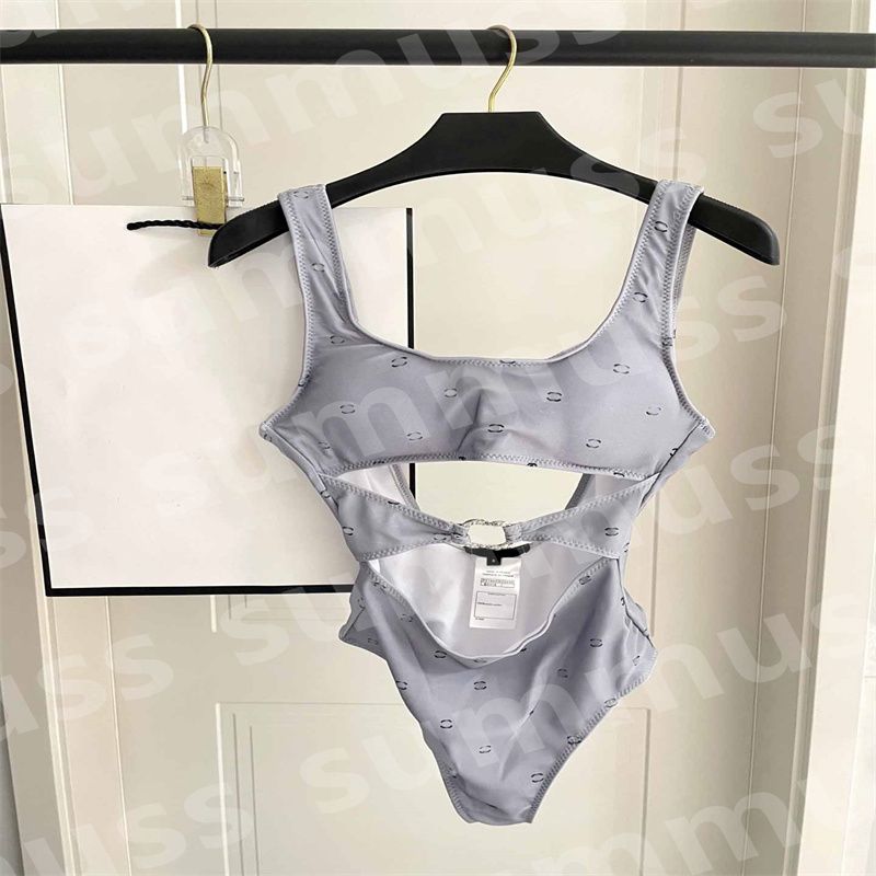 Designers Sexy 1 Piece Swimwear Women Fashion Swimsuit Summer Vacation Bathing Suit High Cut Beachwear Solid Print New Bather Bikini - 2 of 8