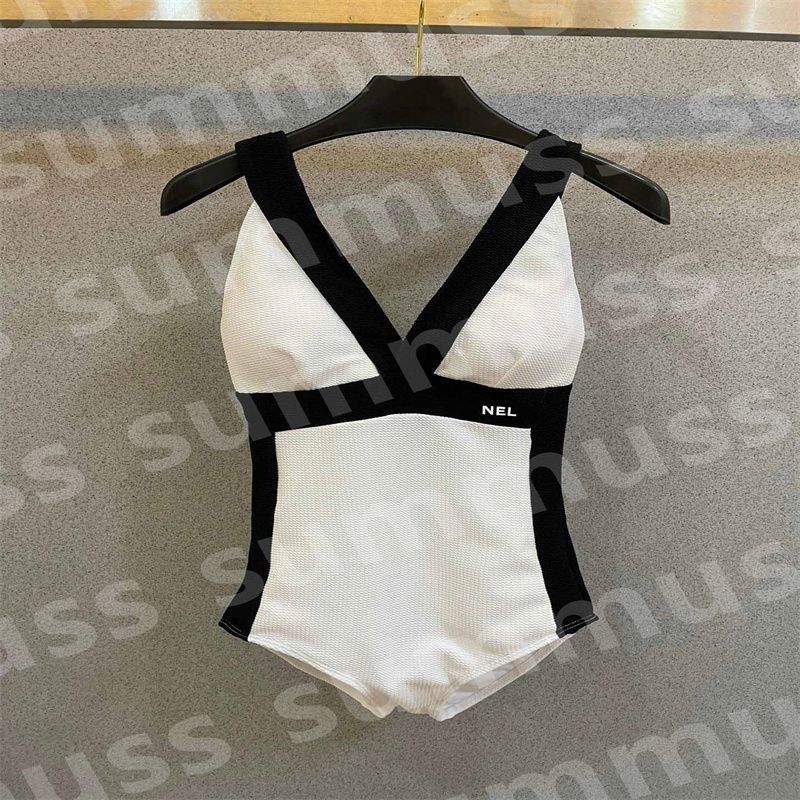 Designers Sexy 1 Piece Swimwear Women Fashion Swimsuit Summer Vacation Bathing Suit High Cut Beachwear Solid Print New Bather Bikini - 7 of 8