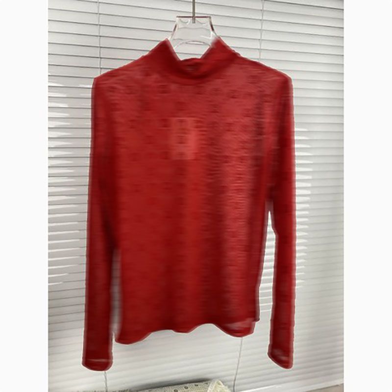 Women's T Shirts Gotoola 2023 High Version Spot Small Mesh Top Overclothes Moon Long Sleeve Bottoming Shirt Lace Sexy Girl Style - 8 of 8
