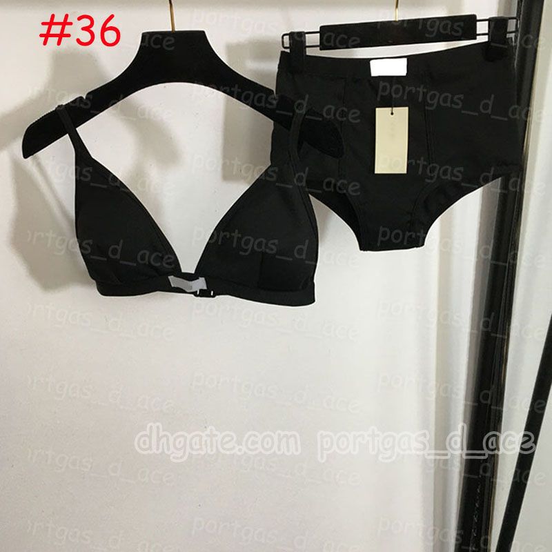 Designer Striped Triangle Bikinis Swimwear Brand Women Sexy Halter Cup Up Beach Swimsuit Luxury Summer Pool Party Tankinis Bathing Suit - 6 of 8