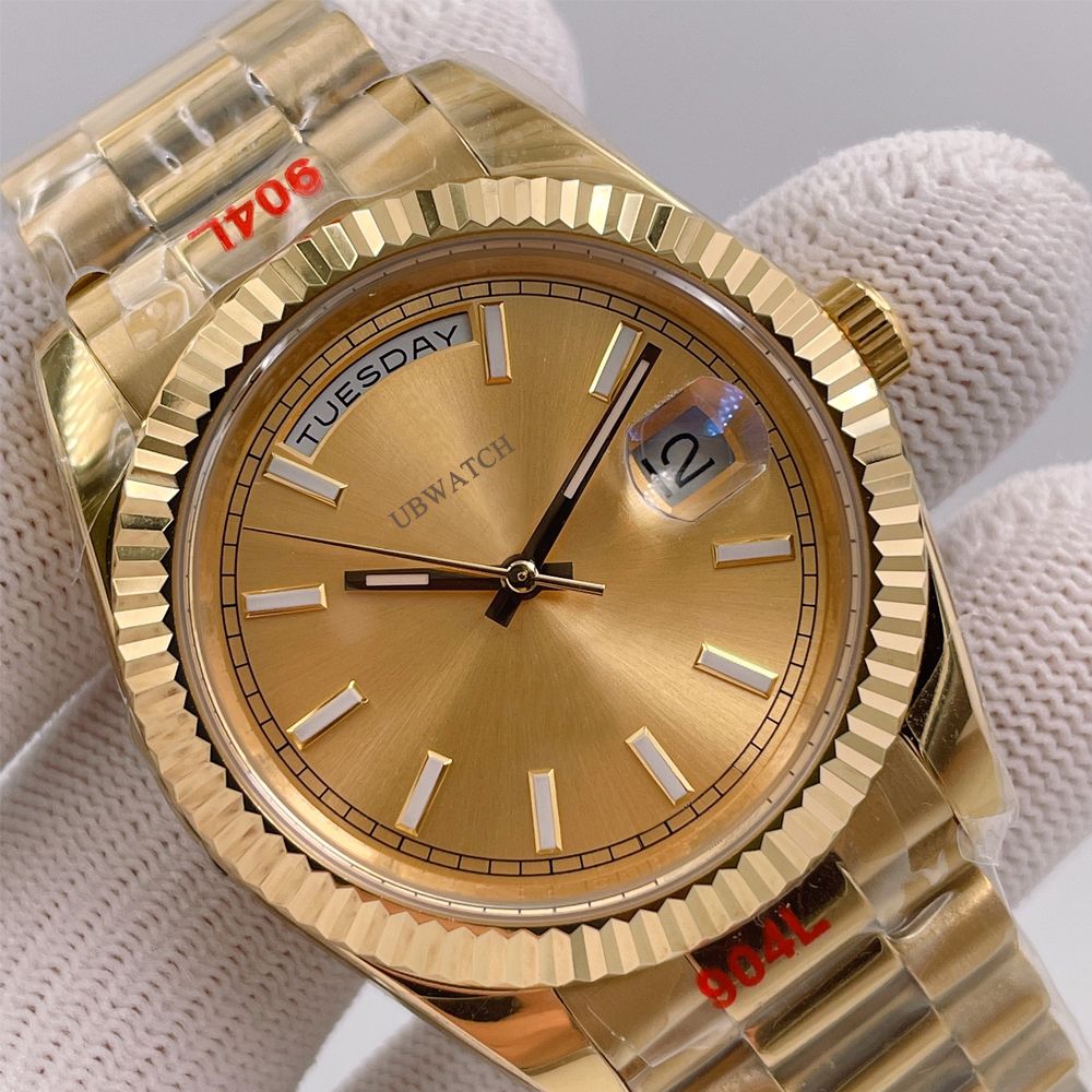 Jason Store U1 Rolesor Factory ST9 Watch Bark Finish President Automatic Movement 40MM Men Watch Watches 904L Stainless Steel Bracelet Mens Wristwatches - 1 of 8