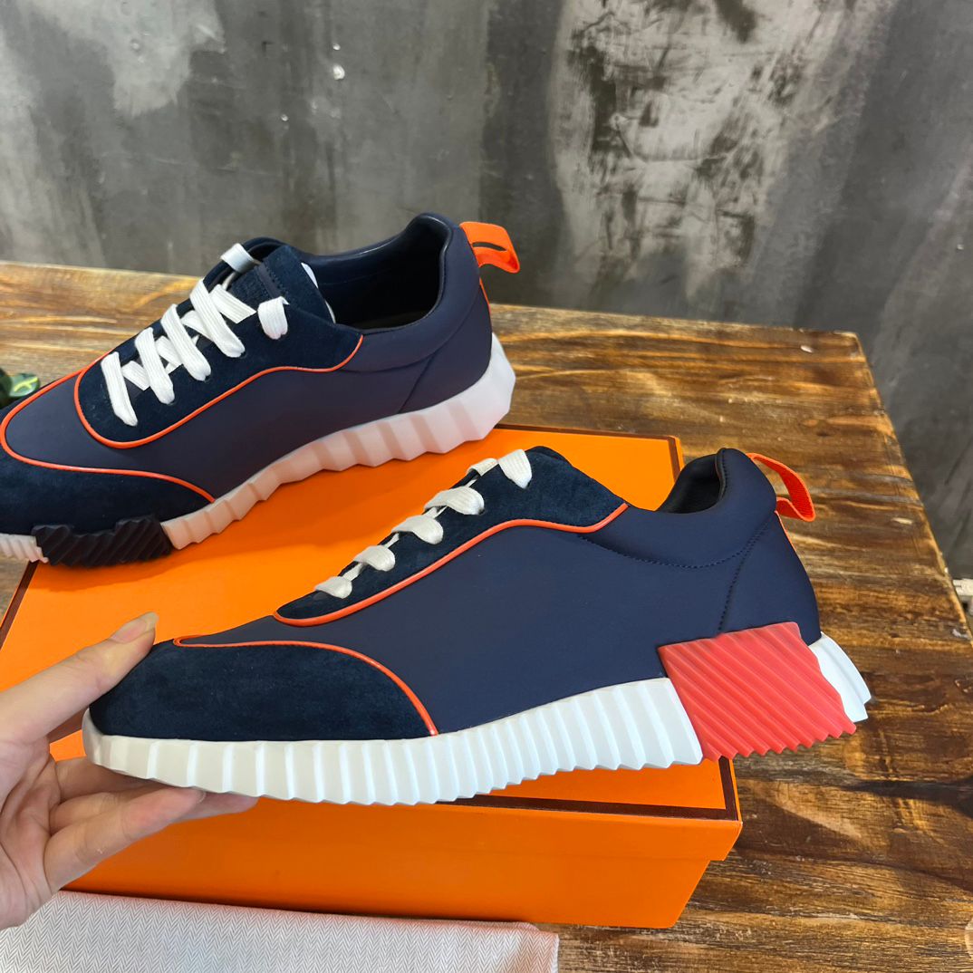 Designer Bouncing Series Sneakers Suede Leather Casual Men Women Trainers Patchwork Mesh Running Shoes Goatskin Breathable Outdoor Sneakers1 - 4 of 8