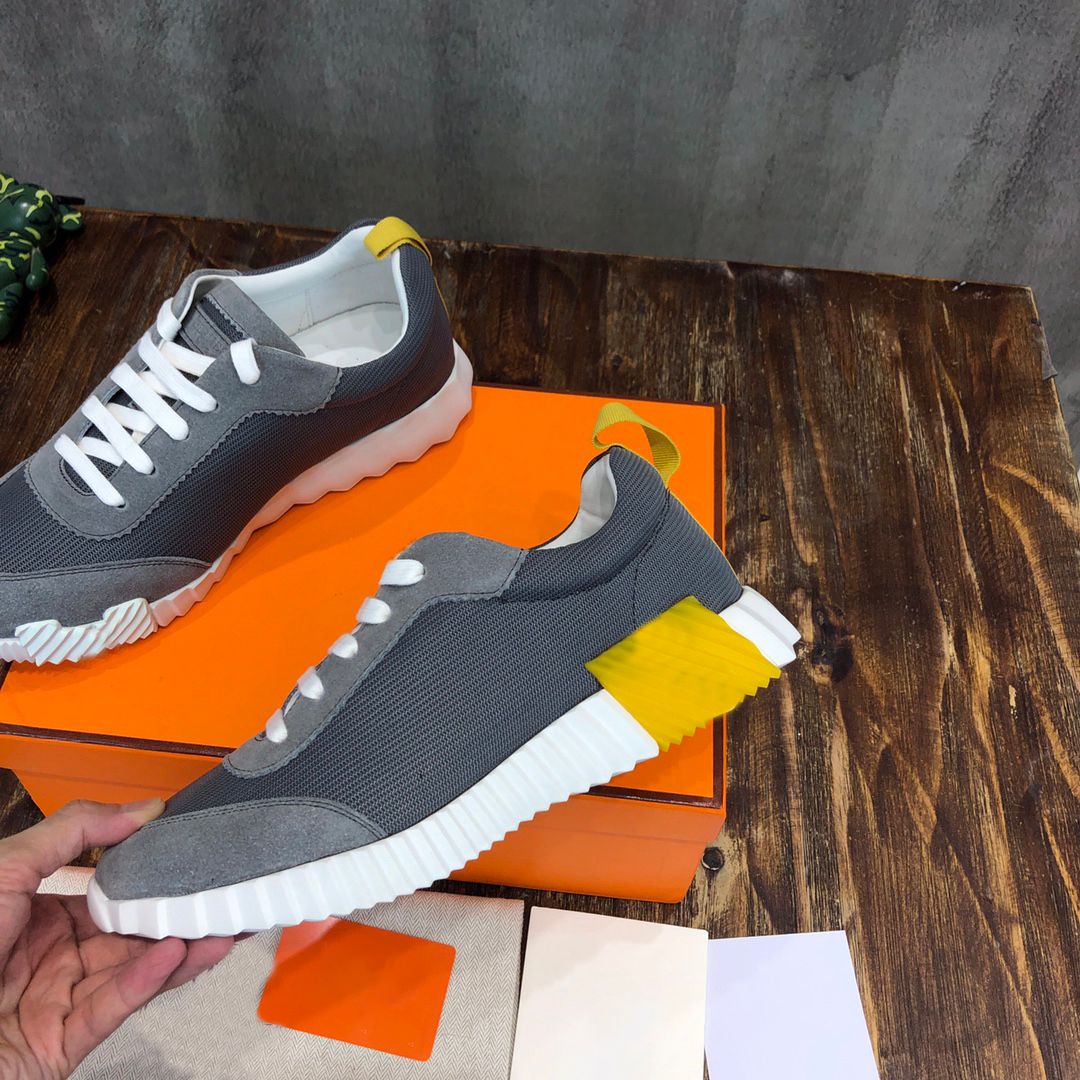 Designer Bouncing Series Sneakers Suede Leather Casual Men Women Trainers Patchwork Mesh Running Shoes Goatskin Breathable Outdoor Sneakers1 - 6 of 8